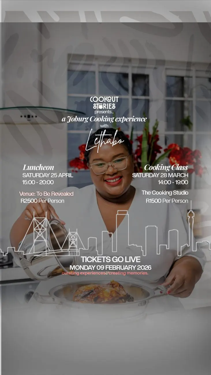 Cookout Stories Johannesburg event campaign graphic